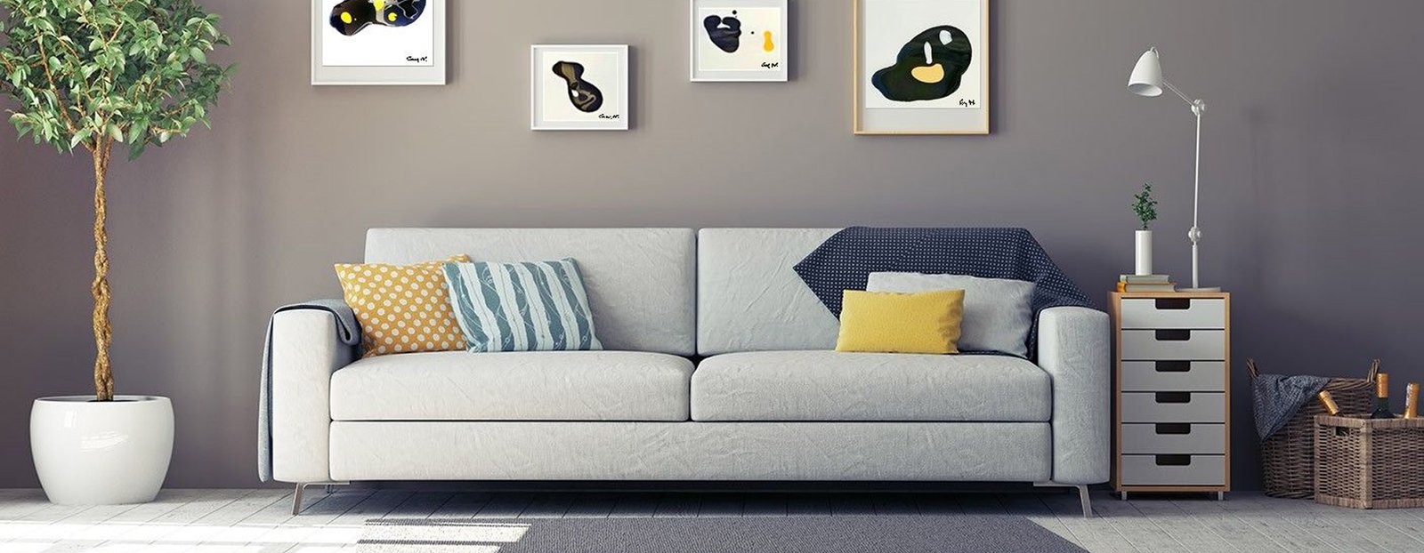 Bright colors and structural elegance